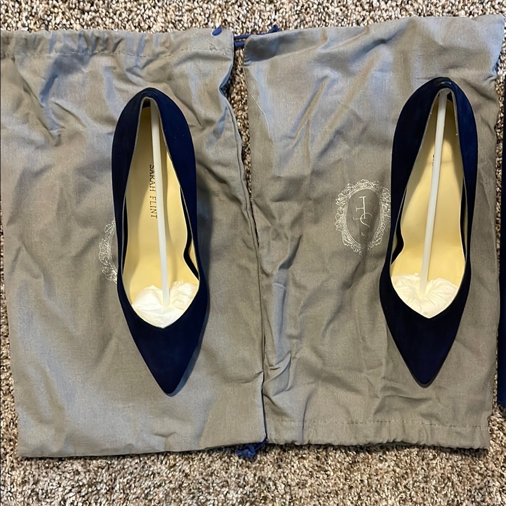 Sarah Flint Navy Blue Heels - Perfect Pump 85